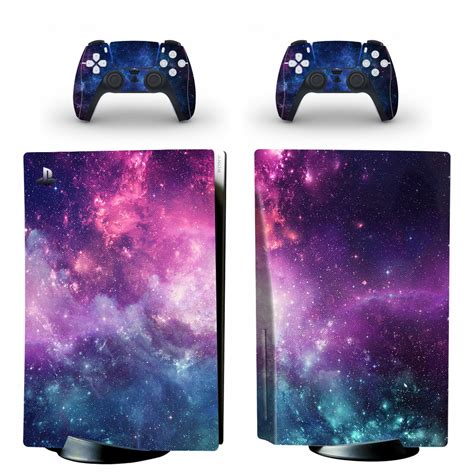 Purple Galaxy Wallpaper PS5 Skin Sticker For PlayStation 5 And ...