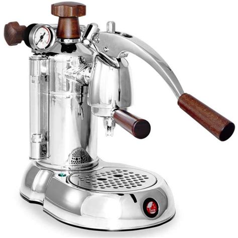 La Pavoni Stradivari Manual Espresso Machine - Wood & Chrome - PSW-16 ...