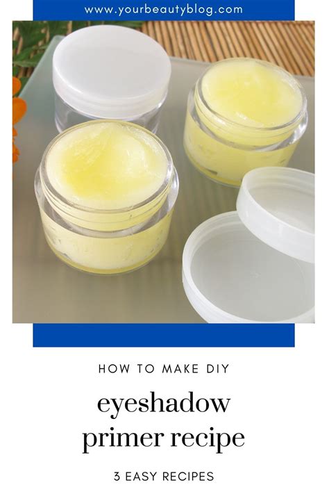 Homemade Eyeshadow Primer - 3 Easy Recipes - Everything Pretty