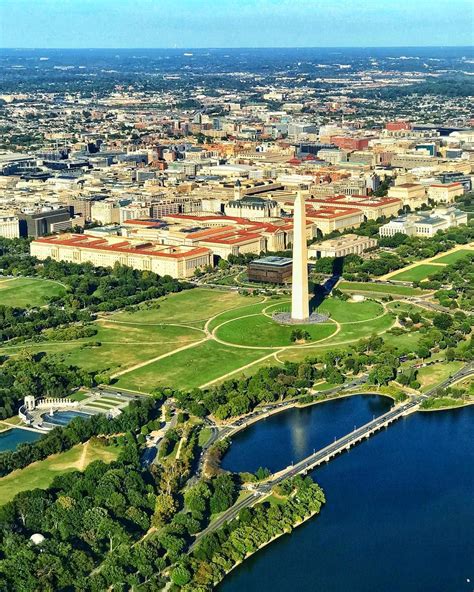 The Washington Monument from the air. #travelphotography #travel # ...