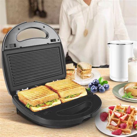 3 in 1 Electric Waffle Sandwich Maker - BLACK Market