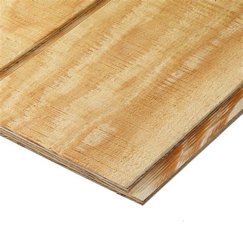 Plytanium T1-11 Natural/Rough Sawn Syp Plywood Panel Siding