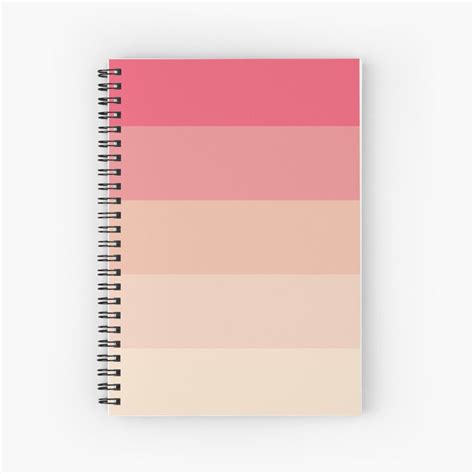 'Light pink stripes' Spiral Notebook by TheLemonBox in 2021 | Cool school supplies, Cute school ...