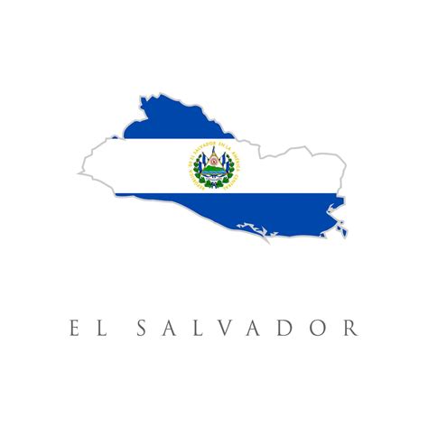 Flag of the Republic of El Salvador. El Salvador flag map. The flag of ...