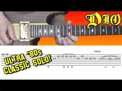 Dio - Rainbow in the Dark - Guitar Solo Lesson, with Tabs! - YouTube