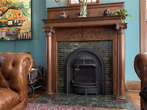 Jade Moss Victorian Fireplace - Clay Squared to Infinity