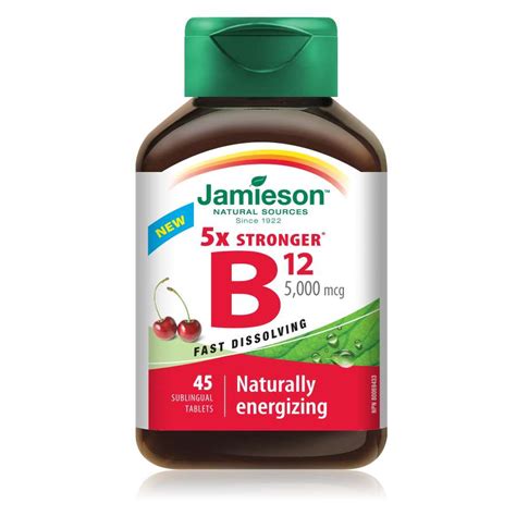 Jamieson Vitamin B12 5000MCG 100 Tab - Young's Pharmacy & Homecare