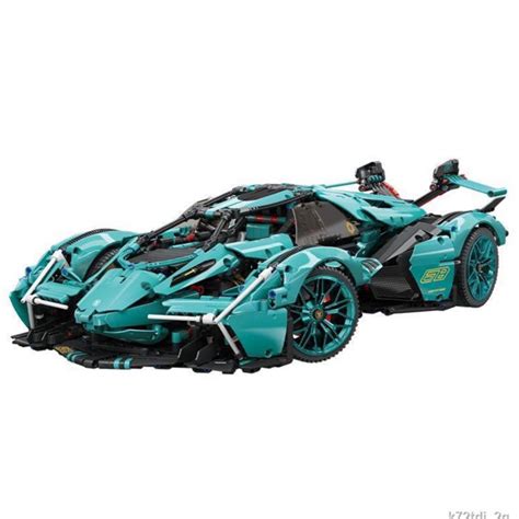 Assembly Model Lambo V12 Blue Opens Wing Ratio 1:14 (1200+ Details ...