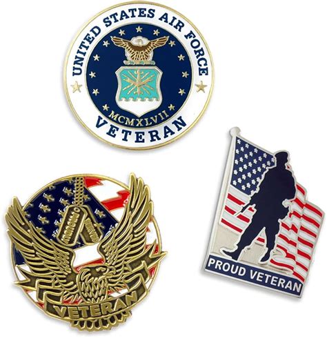 Hat Pin USAF United States Air Force Logo USA Flag Lapel Air Force ...