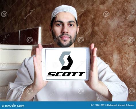 Scott Sports company logo editorial photography. Image of gear - 120261787