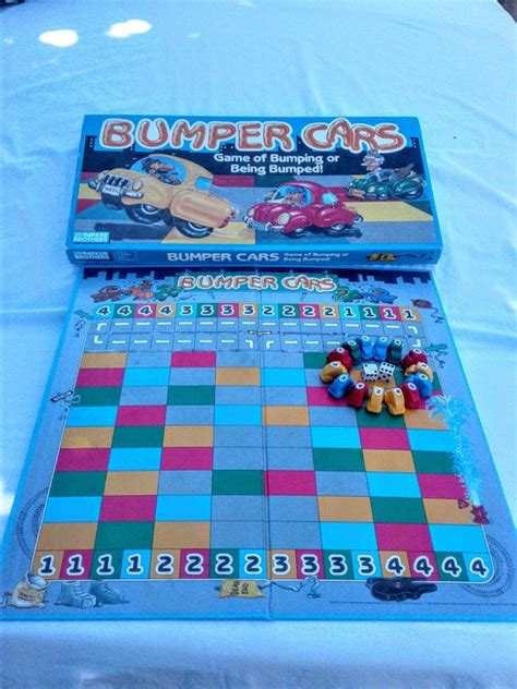 1987 Bumper Cars game by Parker Brothers | Vintage board games, Games, Car games