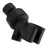 Delta Wall-Mount Adjustable Shower Arm Mount for Handheld Shower Head in Matte Black U3401-BL-PK ...