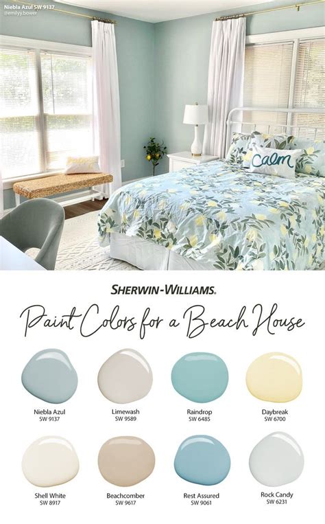 Beach House Paint Palette from Sherwin-Williams | Paint colors for home ...