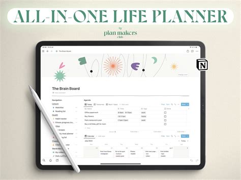 Notion Template Life Planner Notion Dashboard Notion - Etsy México