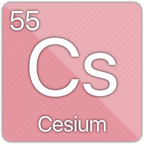 Alkali, atomic, cesium, element, metal, periodic table, radioactive icon