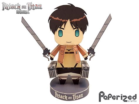 Attack on Titan: Eren Yeager Papercraft | Paperized Crafts
