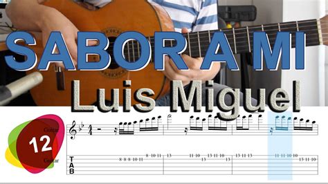 Sabor A MI Luis Miguel - Tutorial Tabs | SOLO #12 - YouTube