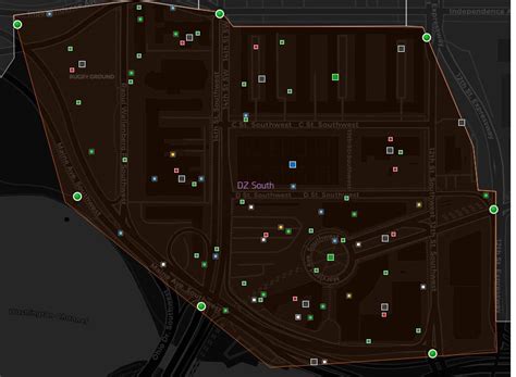 Dark Zone South Map in The Division 2 - The Division 2 Guide | gamepressure.com