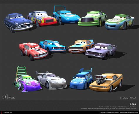 Disney Pixar CARS: Videogame Character Models | Take Five a Day