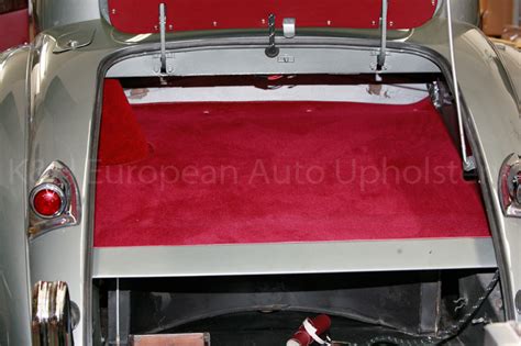 Gallery: Jaguar XK120 FHC Red Interior – K&H European Auto Upholstery