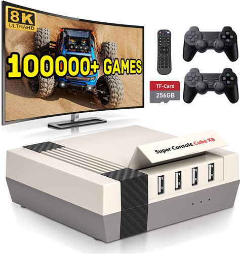 Kinhank Super Console CUBE X3 Retro Video Game Console with 100000+Games,Game Consoles with ...