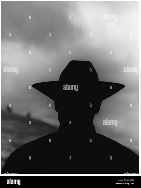 Cowboy Hat Silhouette Stock Photo - Alamy