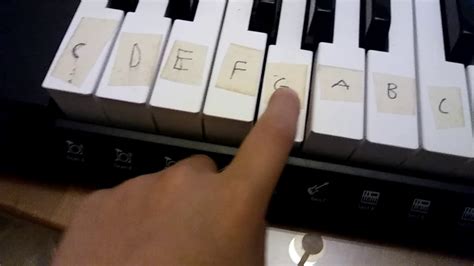 How to label a 61 key Piano - YouTube