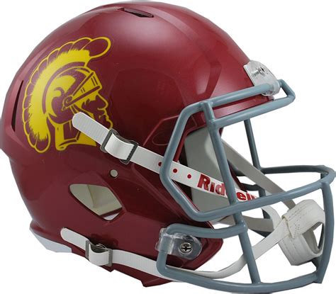 Riddell USC Trojans 2016 Replica Speed Full-Size Helmet, Team | Football helmets, Trojan helmet ...