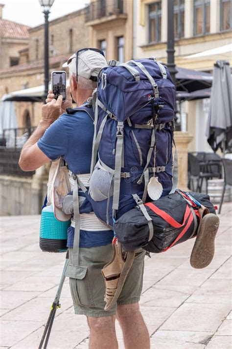 Typical Pilgrim of Camino De Santiago Editorial Stock Photo - Image of ...