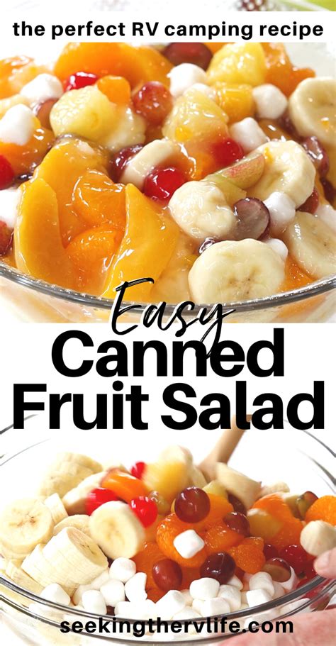 Quick & Simple Canned Fruit Salad Recipe - Seeking The RV Life | Recipe | Fruit salad easy, Easy ...