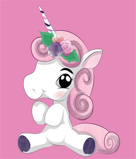 baby unicorn watercolor 3588857 Vector Art at Vecteezy