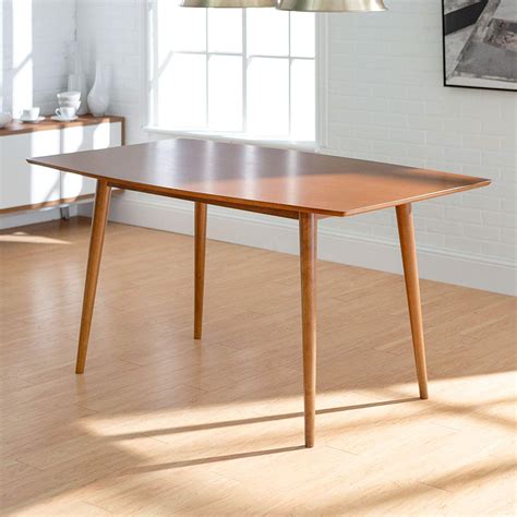 60" Mid-Century Modern Wood Dining Table by WE Furniture - Mid Decco