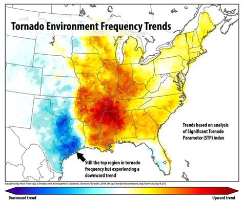 Tornado activity in the United States mapped - Vivid Maps