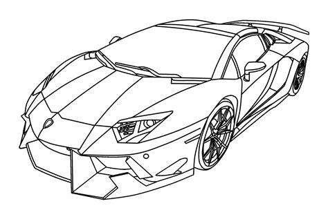 Lamborghini Veneno Drawing Picture - Drawing Skill