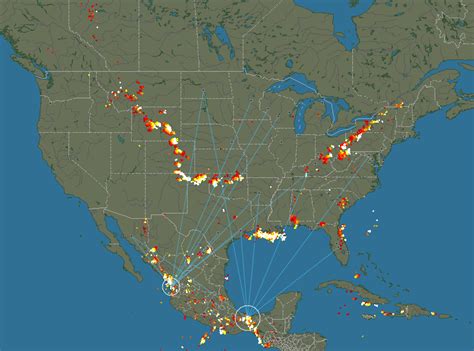 Real-time lightning map – FlowingData