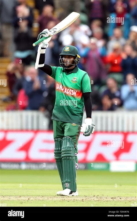 West Indies' Bangladesh's Shakib Al Hasan celebrates reaching his ...