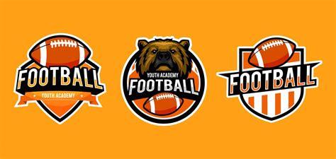 american football logo design 8991028 Vector Art at Vecteezy