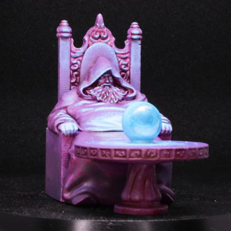 3D Printable Wizard pondering Orb by Ivan