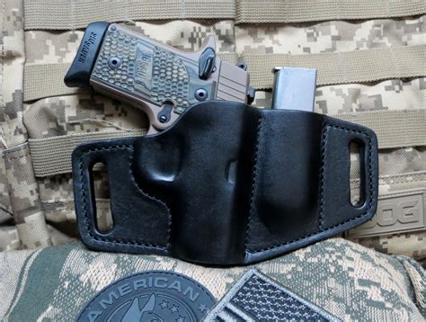 Survival Series Sig Sauer P938, 9mm, Leather Holster with Magazine Holder | New Pacifica Leather