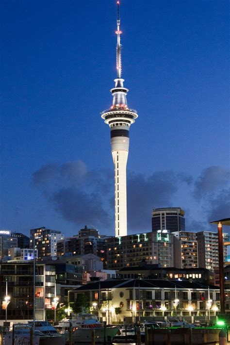 Sky Tower, Auckland, New Zealand (328m) New Zealand North, Auckland New ...