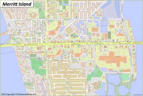 Merritt Island Map | Florida, U.S. | Detailed Maps of Merritt Island