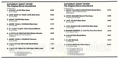 Discos Pop & Mas: Saturday Night Fever (Soundtrack)