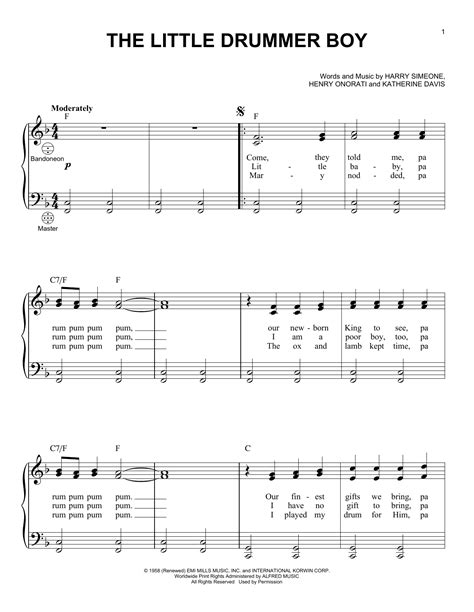 The Little Drummer Boy | Sheet Music Direct