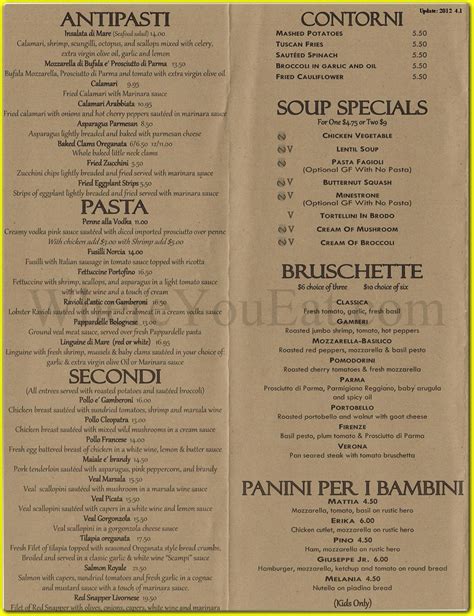 La Bottega Restaurant in Queens / Official Menus & Photos