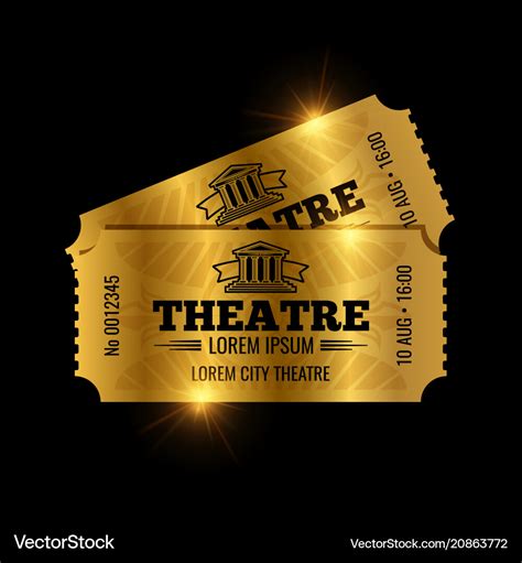 Printable Theater Ticket Template