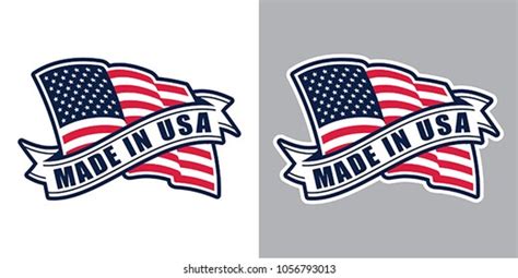 Made Usa United States America Composition Stock Vector (Royalty Free) 1056793013 | Shutterstock