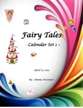 Fairy Tales - Calendar Set 1 by Donna McIntyre | TpT