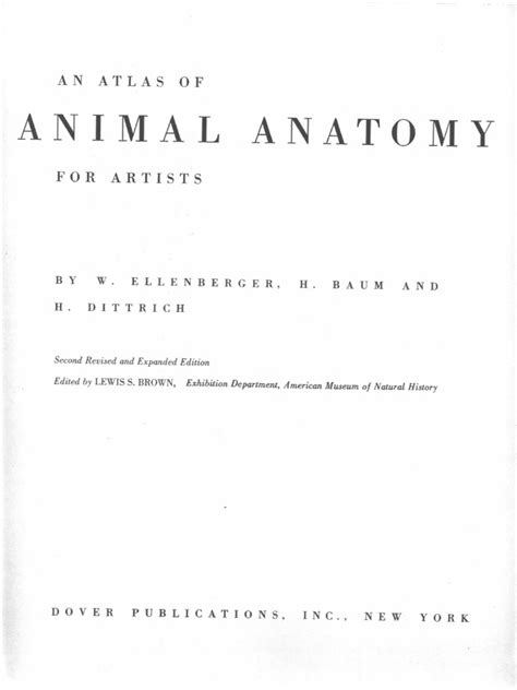 Atlas of Animal Anatomy For Artists PDF | PDF