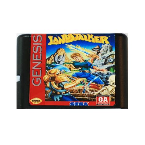 Landstalker 16 bit MD Game Card For Sega Mega Drive For SEGA Genesis-in Memory Cards from ...