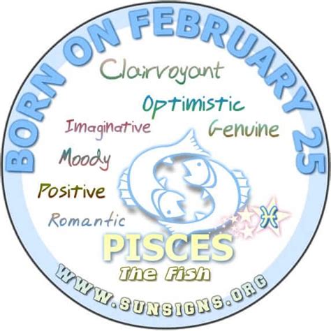 Pisces February 25 - Birthday Horoscope Personality Traits | Sun Signs